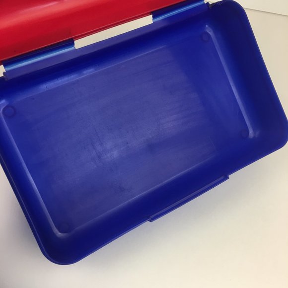 Vtg 1997 Spacemaker Plastic Pencil Box Case Looney Tunes Tweety Sylvester School - Picture 10 of 13